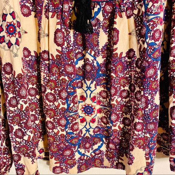 Daniel Rainn Anthro Embroidery Knit Boho Top M - Picture 3 of 5